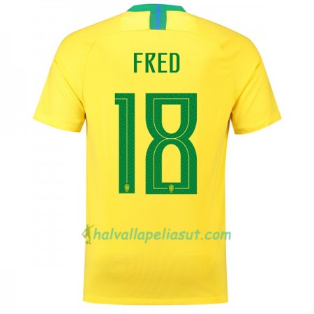 Jalkapallo Pelipaidat Brasilia Fred 18 World Cup 2018 Kotipaita